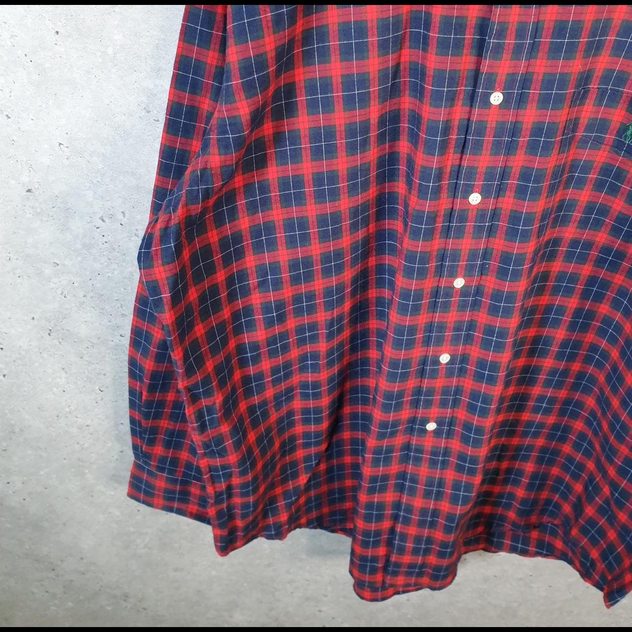 Vintage Ralph Lauren Button Down Shirt Men’s XL Checkered Blake Pony Cotton