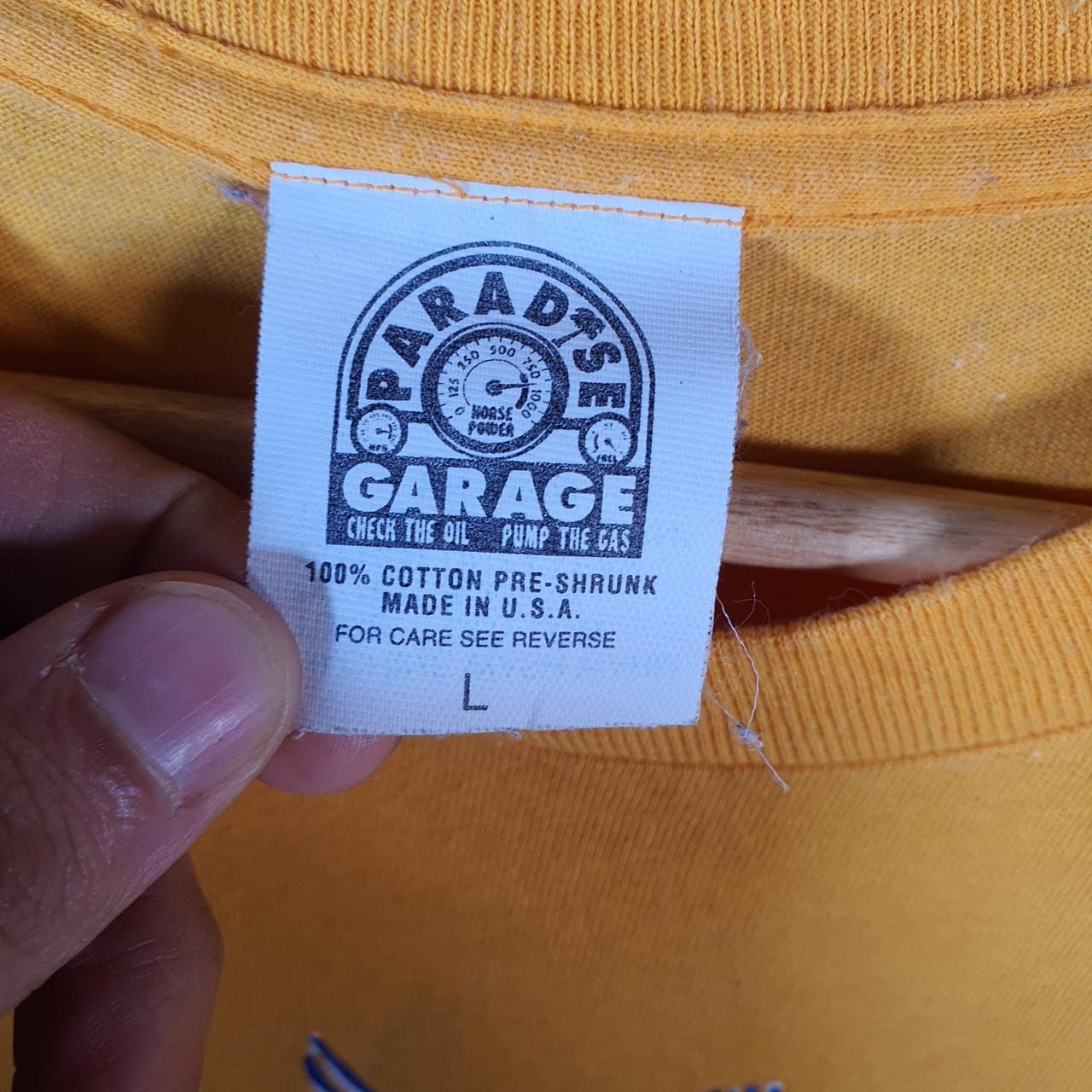 Vintage Paradise Garage Jesus Church 90s USA Single Stitch T Shirt Men’s Large yellow