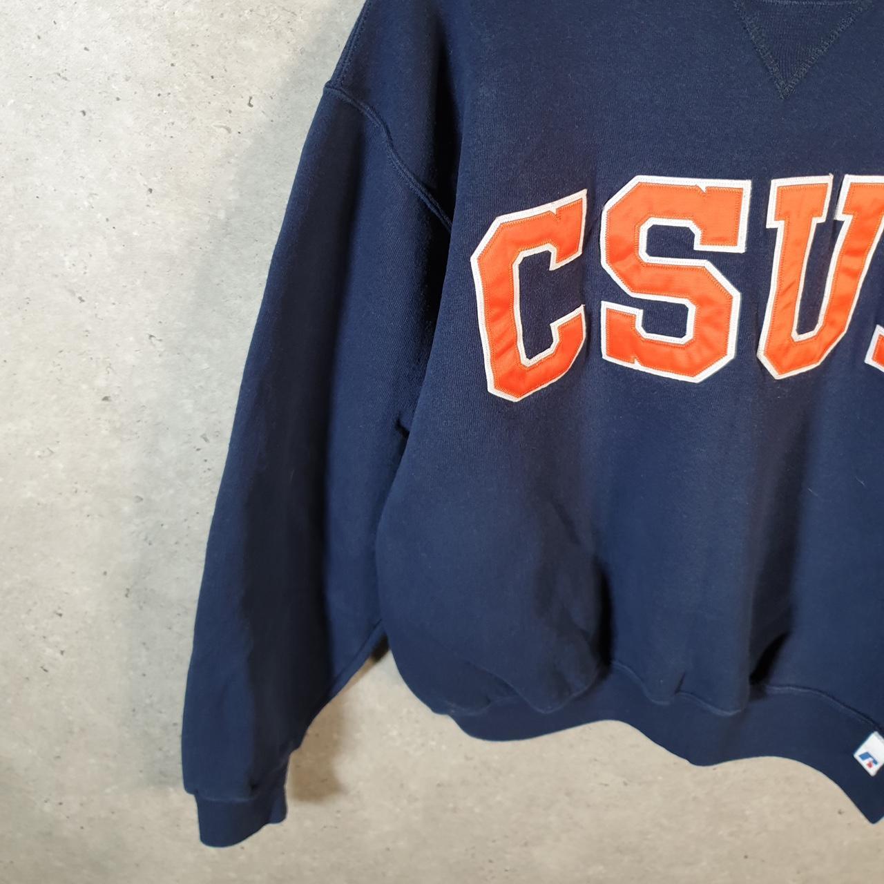 Vintage Russell Athletic CSUF USA Sweatshirt Men’s Medium Navy Blue Pullover