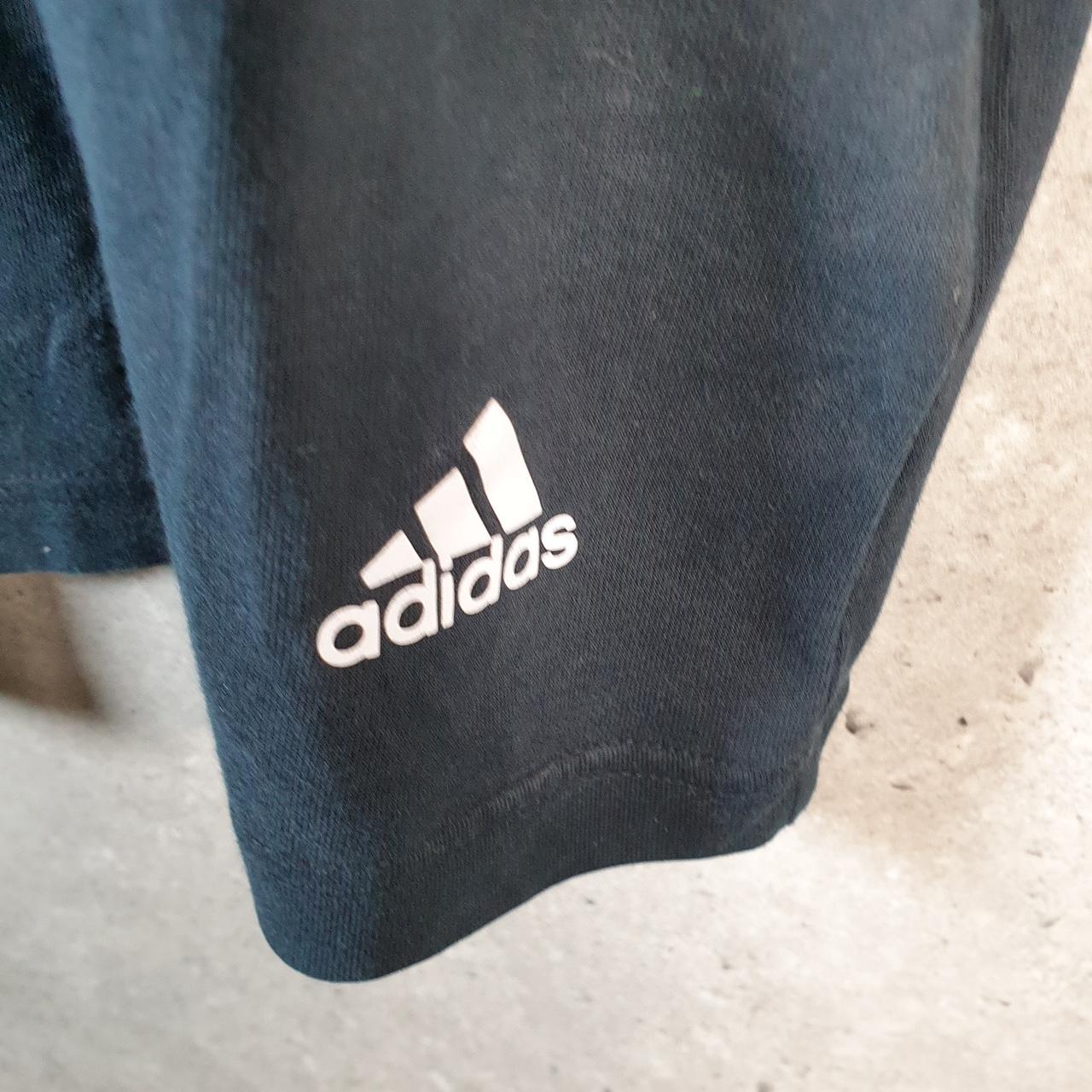 Vintage Adidas Spellout T Shirt Shirt Men’s Small Black Three Stripes Logo Athletic C9870