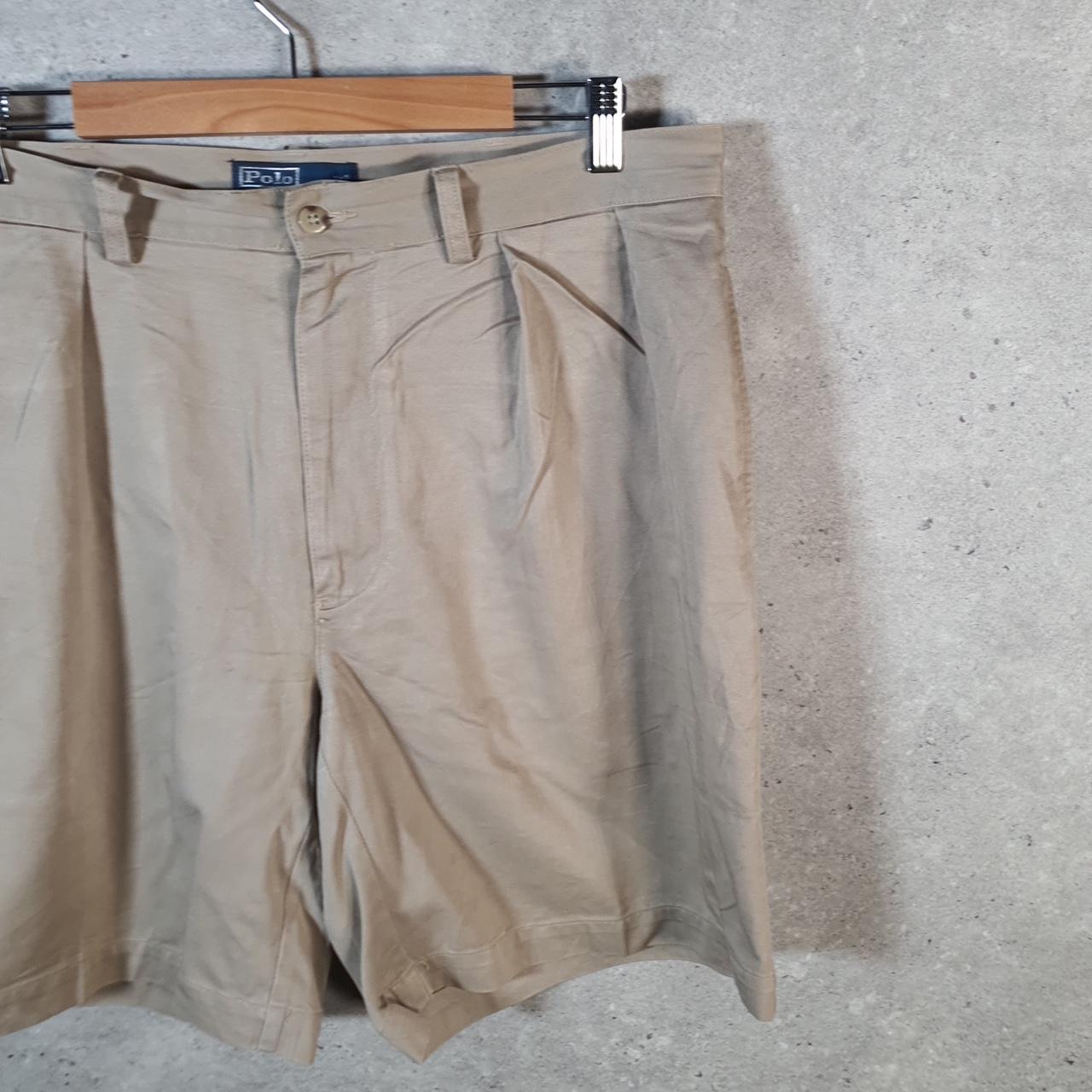 Vintage Ralph Lauren Polo Shorts Jorts Chino Cargo Men’s W36 Brown Baggy Cotton