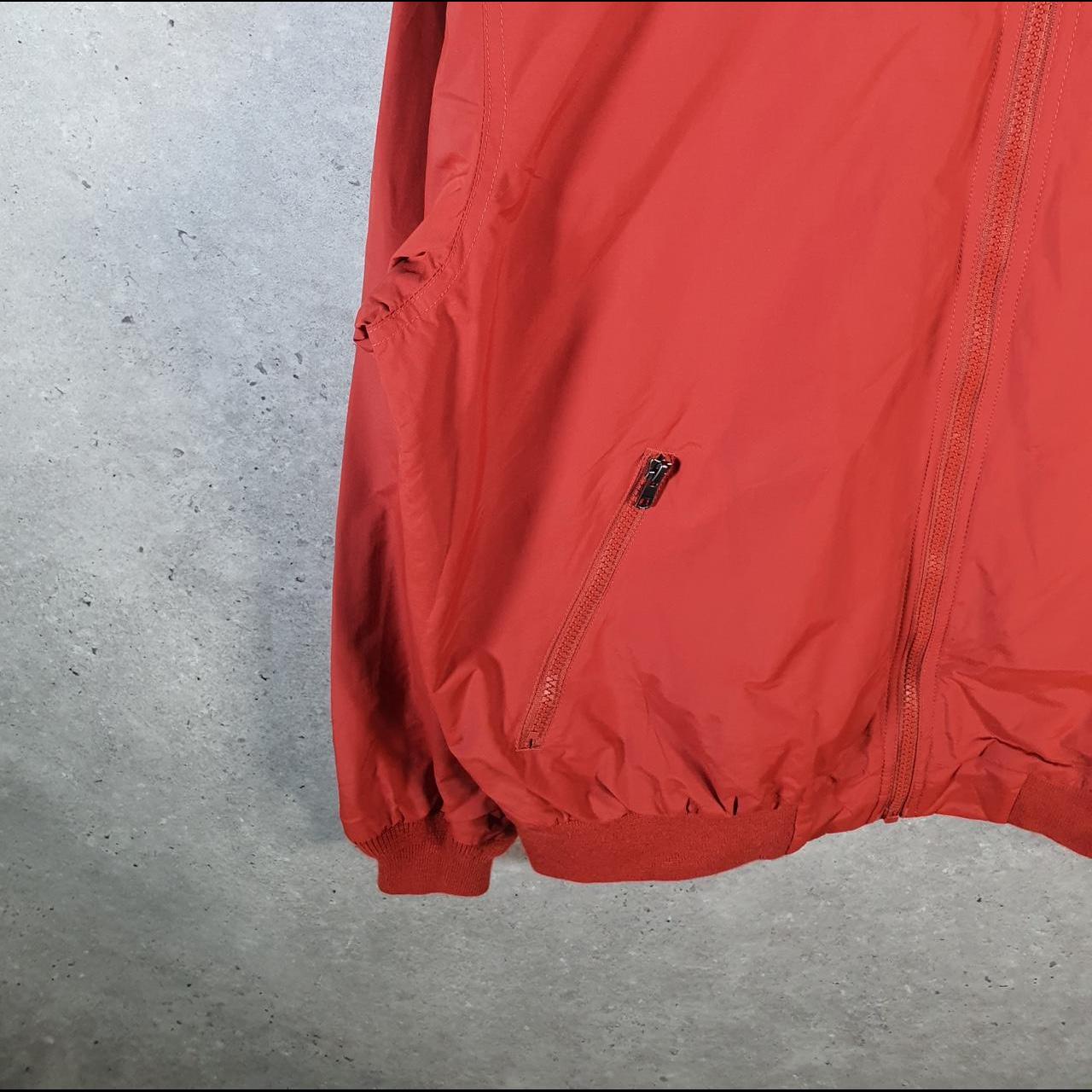 Vintage L.L. Bean Outdoors Nylon Jacket Mens Medium Red Full Zip Waterproof