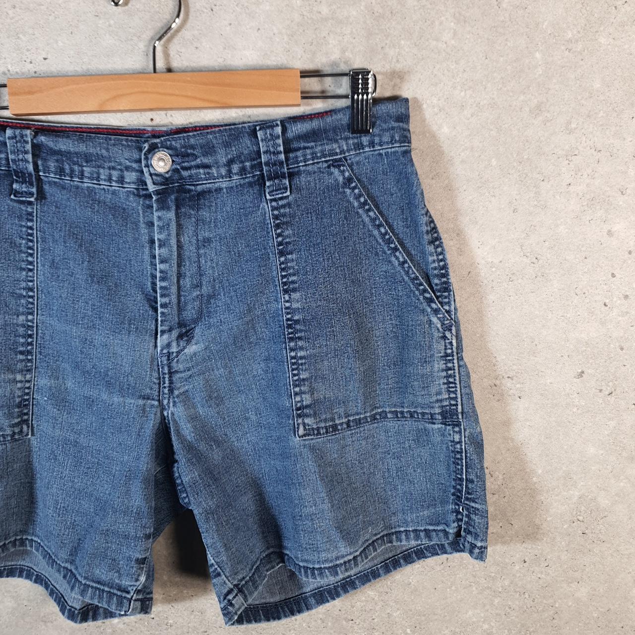 Vintage Levi’s Baggy Shorts Jorts Cargo Womens W32 Blue Relaxed Denim