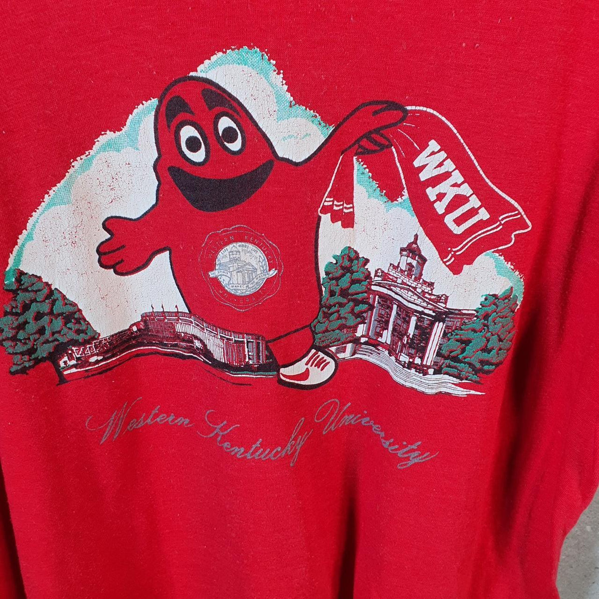 Vintage Signal Kentucky University 90s USA Single Stitch T Shirt Men’s Small Red C9631