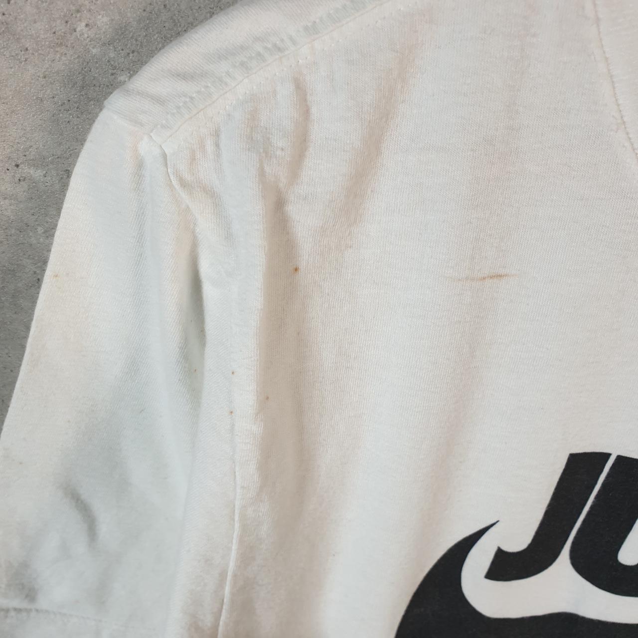 Vintage Nike Just Do It Spellout T Shirt Men’s Large White Logo Swoosh Athletic