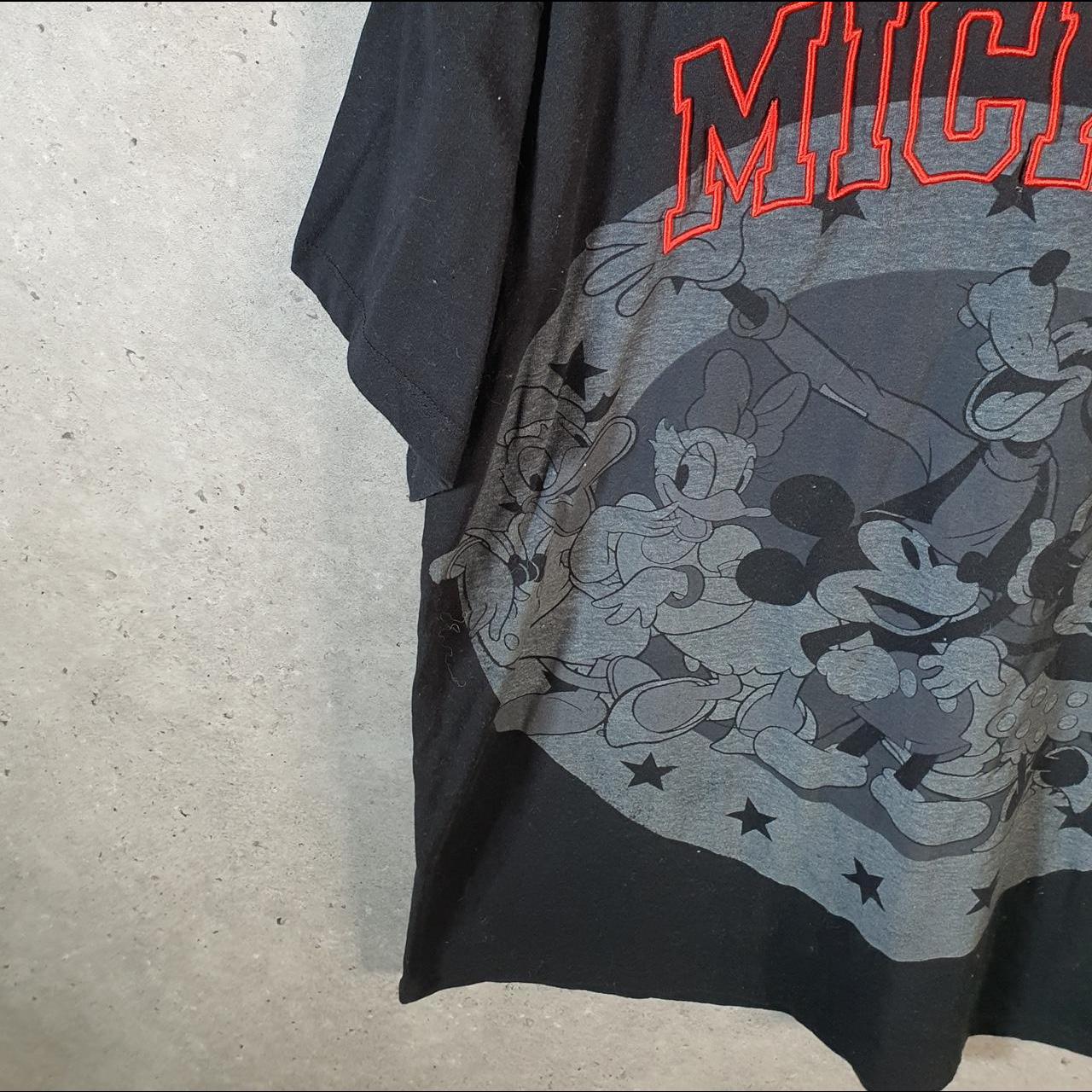 Vintage Disney Land Mickey Mouse T Shirt Men’s Large Black Logo Graphic Cartoon