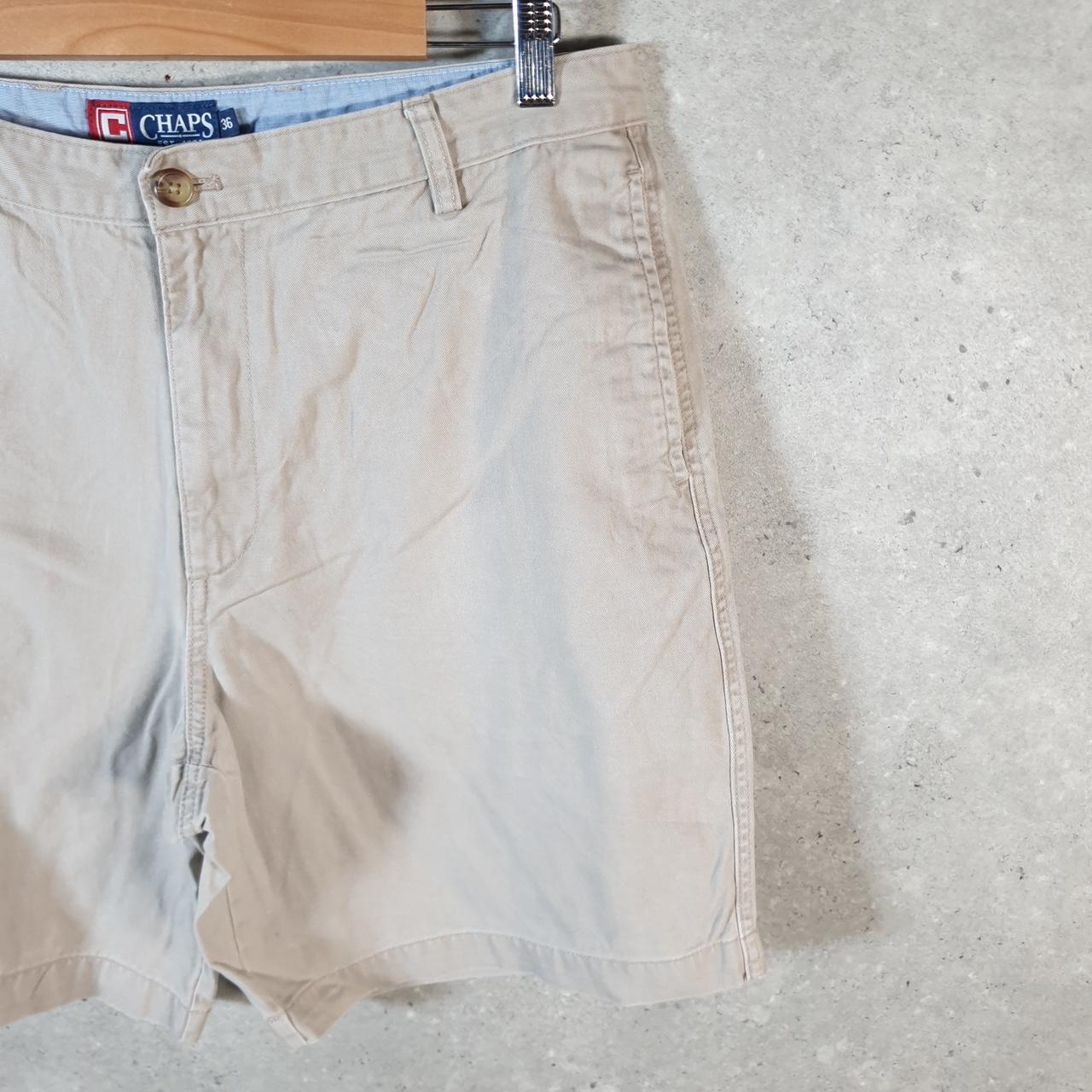 Vintage Chaps Ralph Lauren Polo Shorts Jorts Cargo Men’s W36 Beige Baggy Cotton
