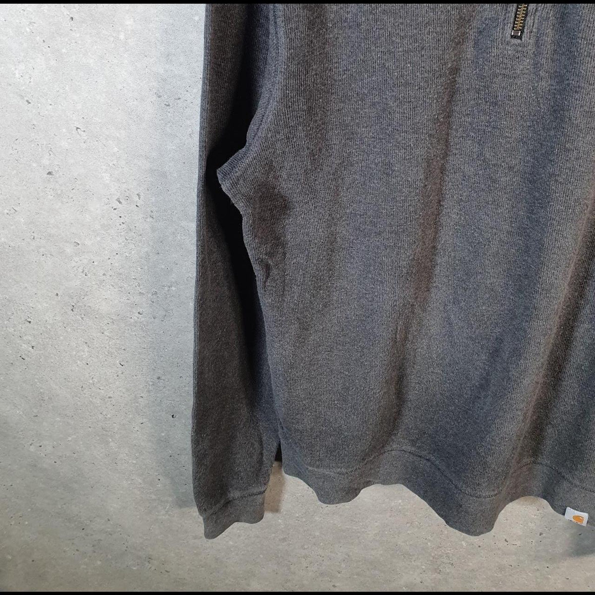 Vintage Carhartt 1/4 Zip Sweatshirt Men’s Medium Grey Pullover Blank USA Relaxed Fit
