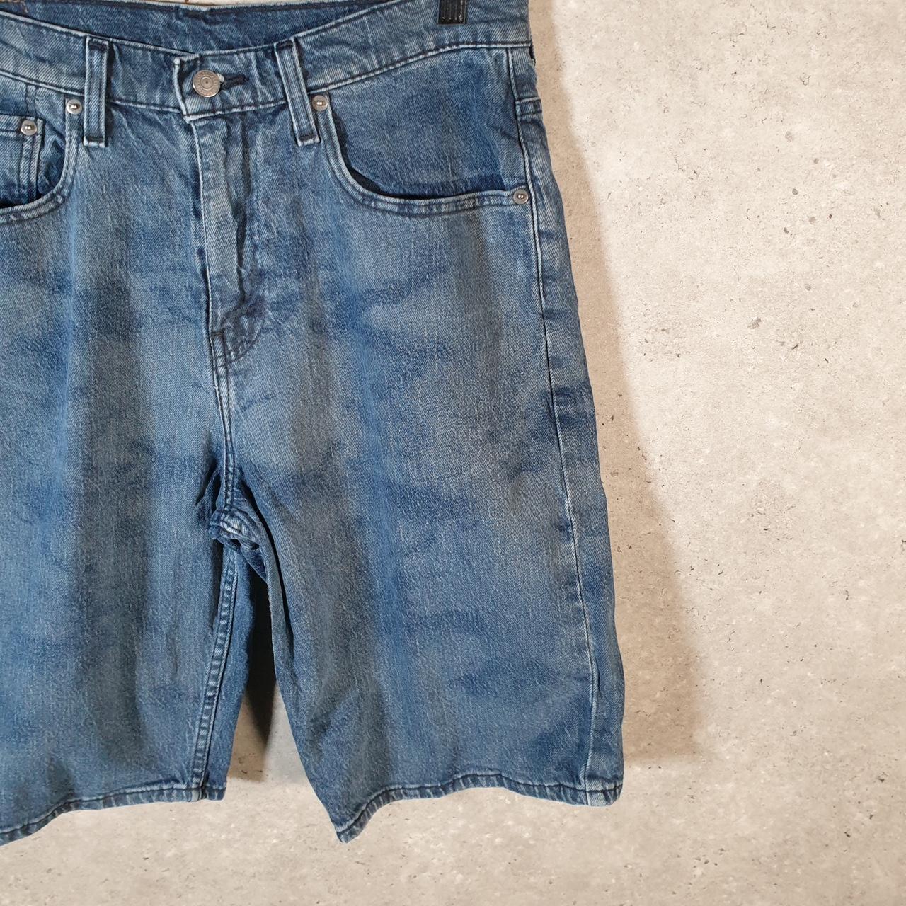 Vintage Levi’s 569 Baggy Shorts Jorts Cargo Men’s W31 Blue Relaxed Denim