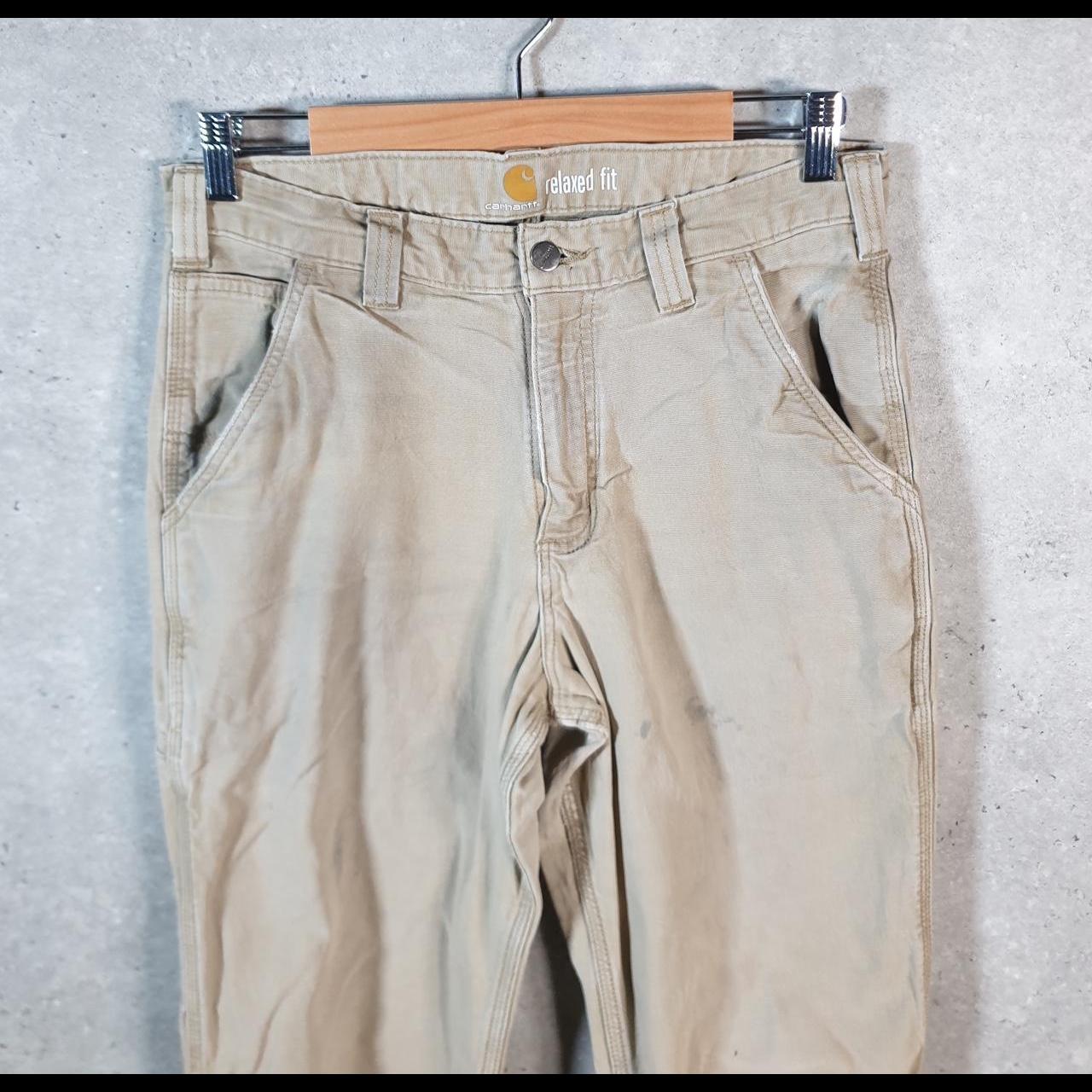 Vintage Carhartt Carpenter Trousers Mens W31 L32 Brown Relaxed Fit Workwear USA