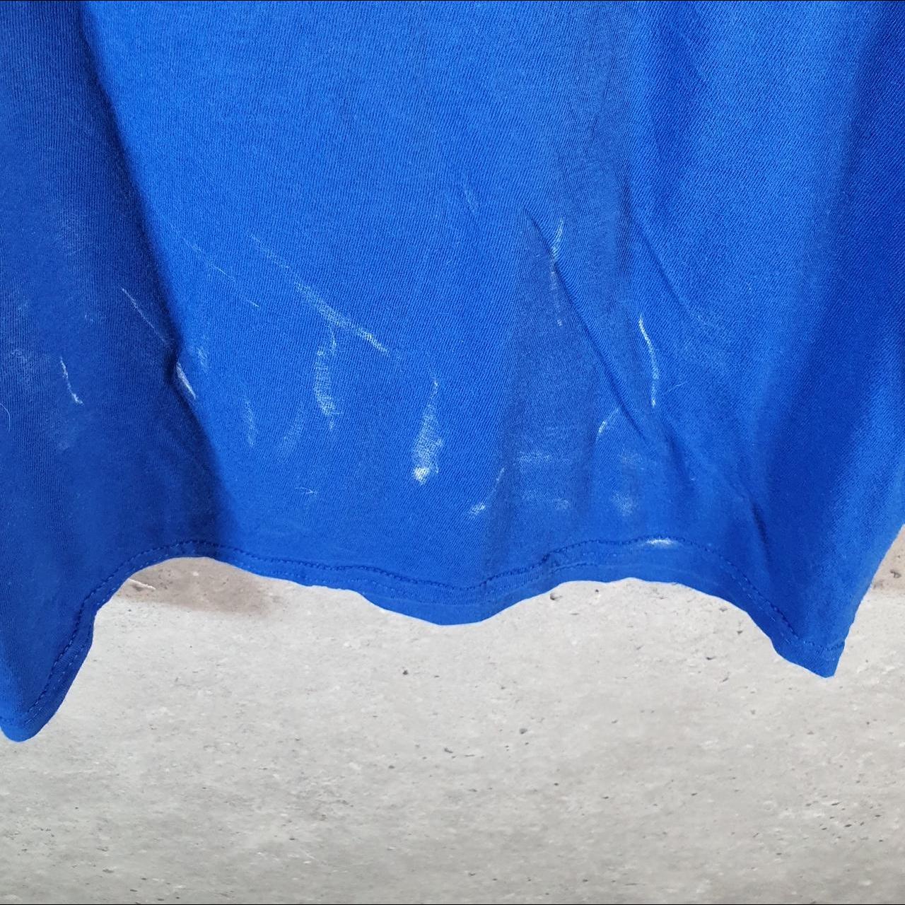 Vintage Adidas Amplifier T Shirt Shirt Men’s Large Blue Three Stripes Logo Athletic C9714