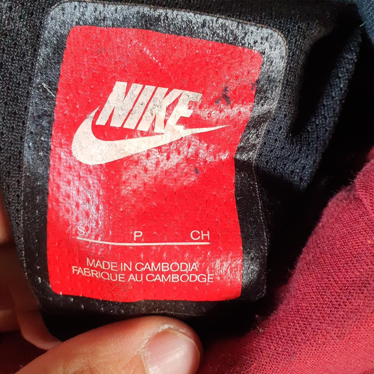 Vintage Nike Tech Fleece Hoodie Men’s Small Red Swoosh Y2K Pullover