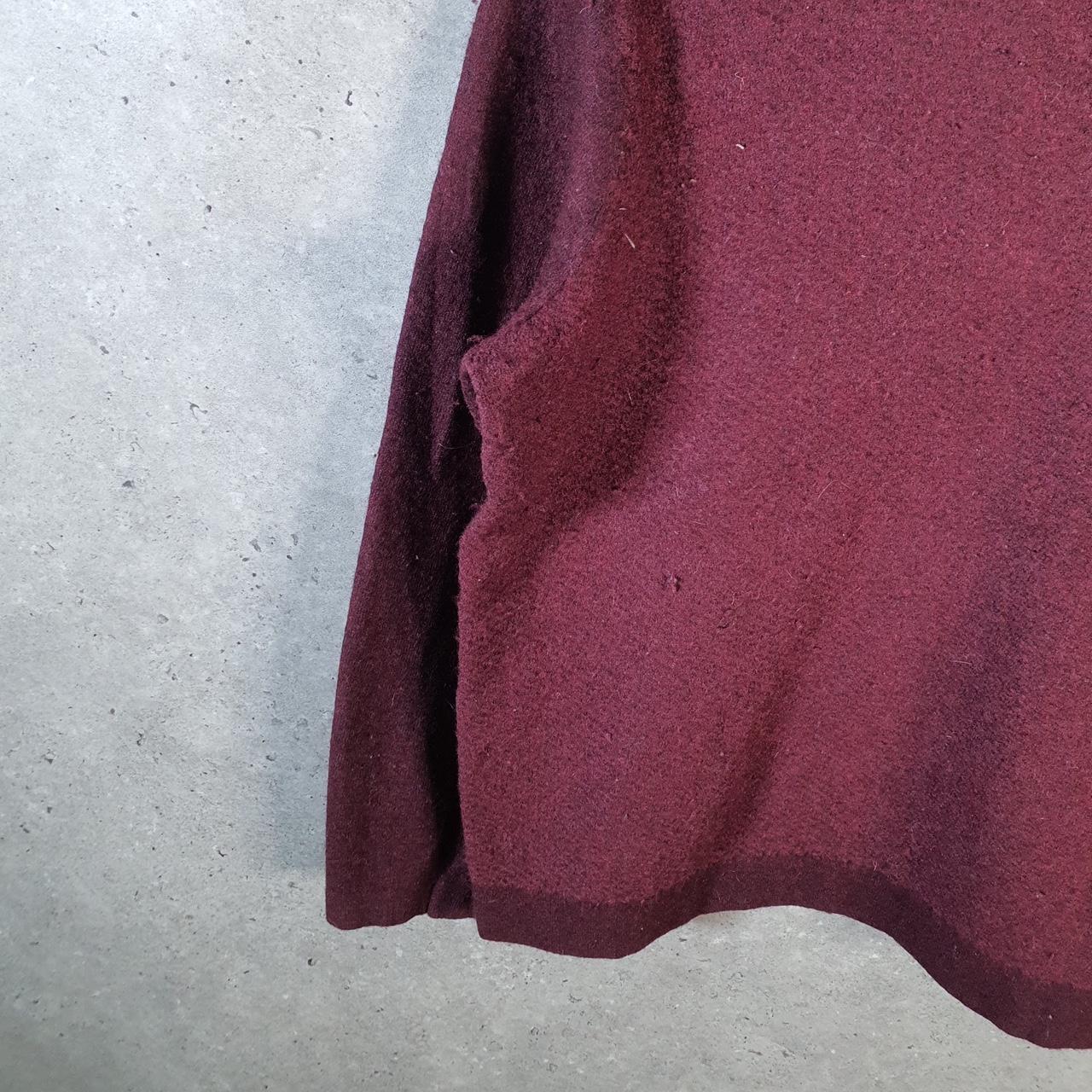 Vintage Under Armour Knit Sweater Women’s Large Burgundy Y2K Pullover Casual