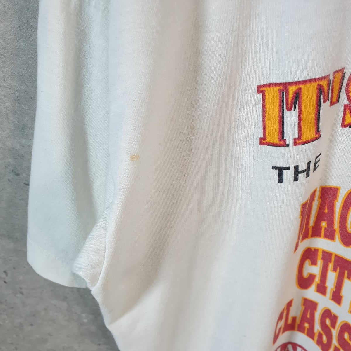 Vintage Fruit of the Loom Alabama Uni Football 90s USA Single Stitch T Shirt Men’s XL White C9565