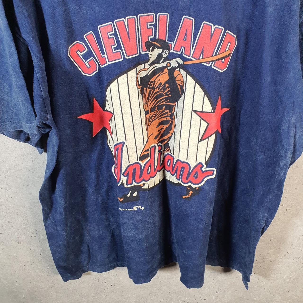 Vintage Nutmeg Cleveland NFL 1993 Single Stitch T Shirt Men’s XL Navy Blue Big Fish Vintage