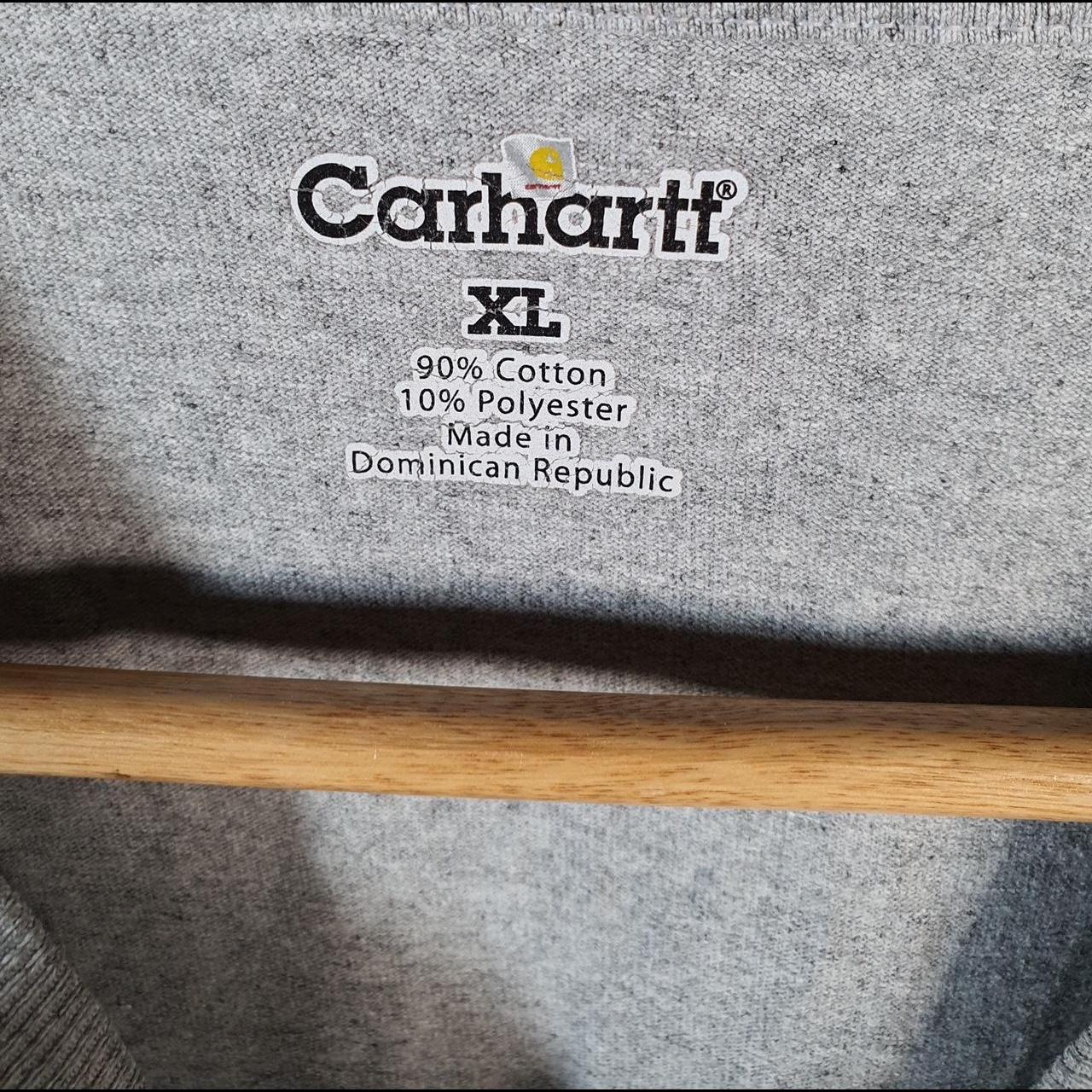 Vintage Carhartt Pocket T Shirt Men’s XL Grey Workwear Chore Utility Loose Fit C9236