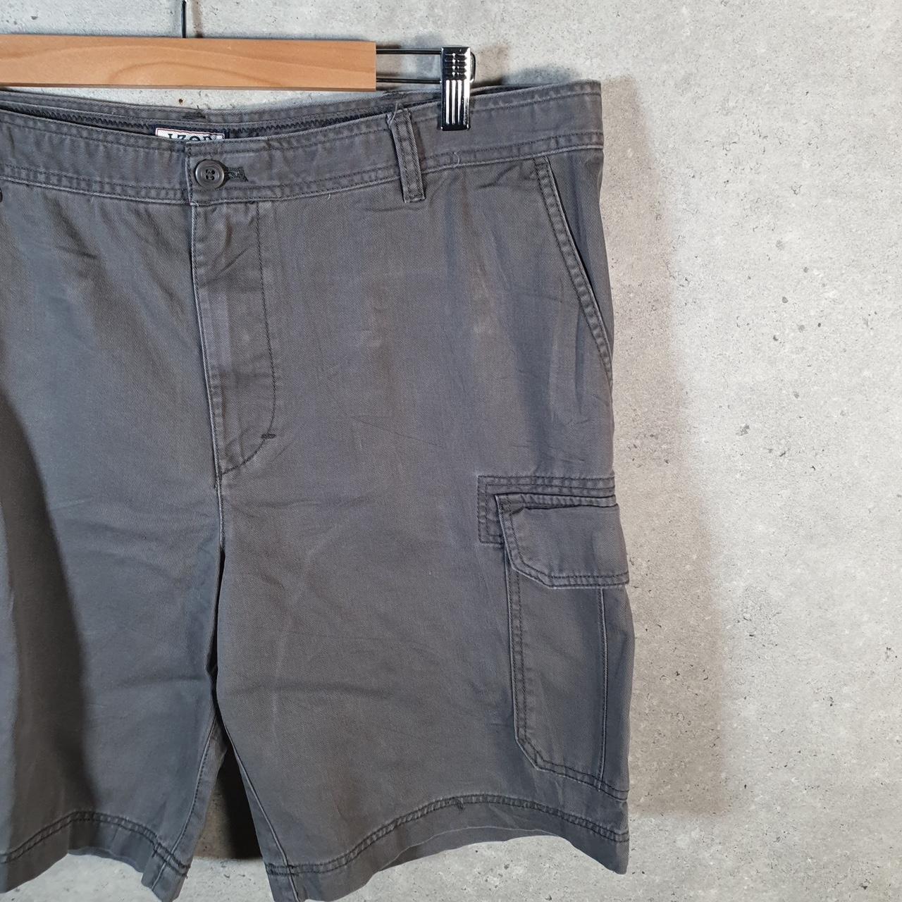 Vintage Izod Golf Chino Shorts Jorts Cargo Men’s W38 Grey Baggy Cotton