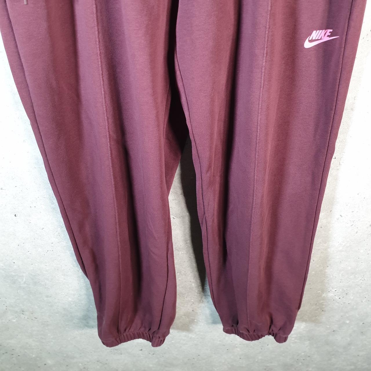 Vintage Nike Club Sweatpant Joggers Mens 2XL Burgundy Red Swoosh Sports Tracksuit - Big Fish Vintage
