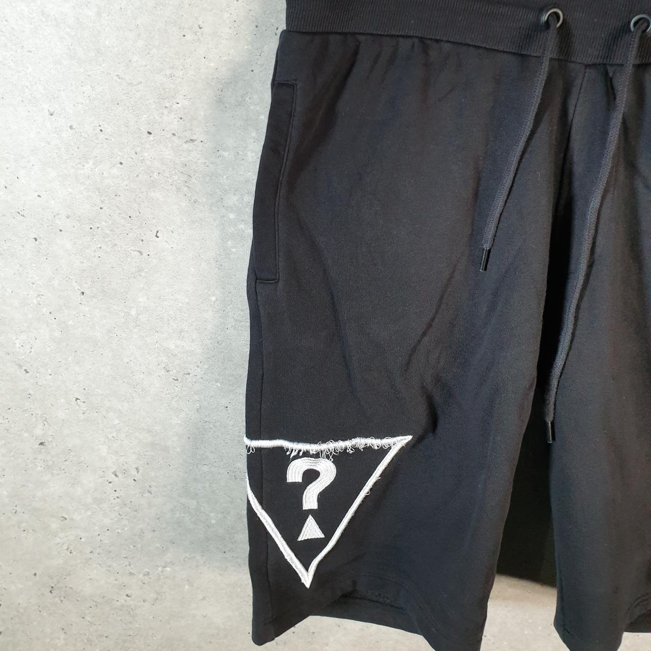 Vintage Guess SweatPant Jogger Shorts Jorts Cargo Men’s Small Black Baggy Cotton