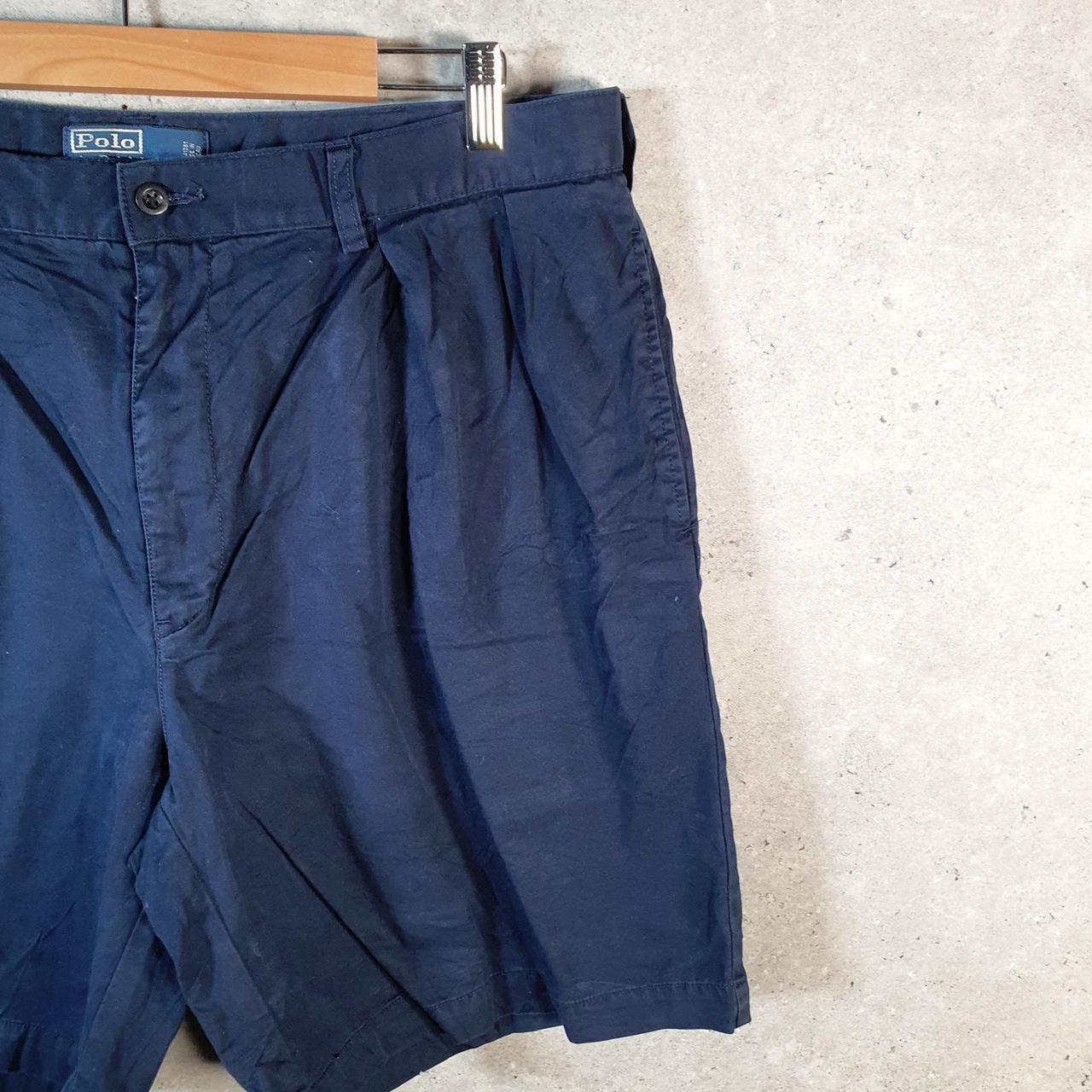 Vintage Ralph Lauren Polo Shorts Jorts Cargo Men’s W38 Blue Baggy Cotton A4658