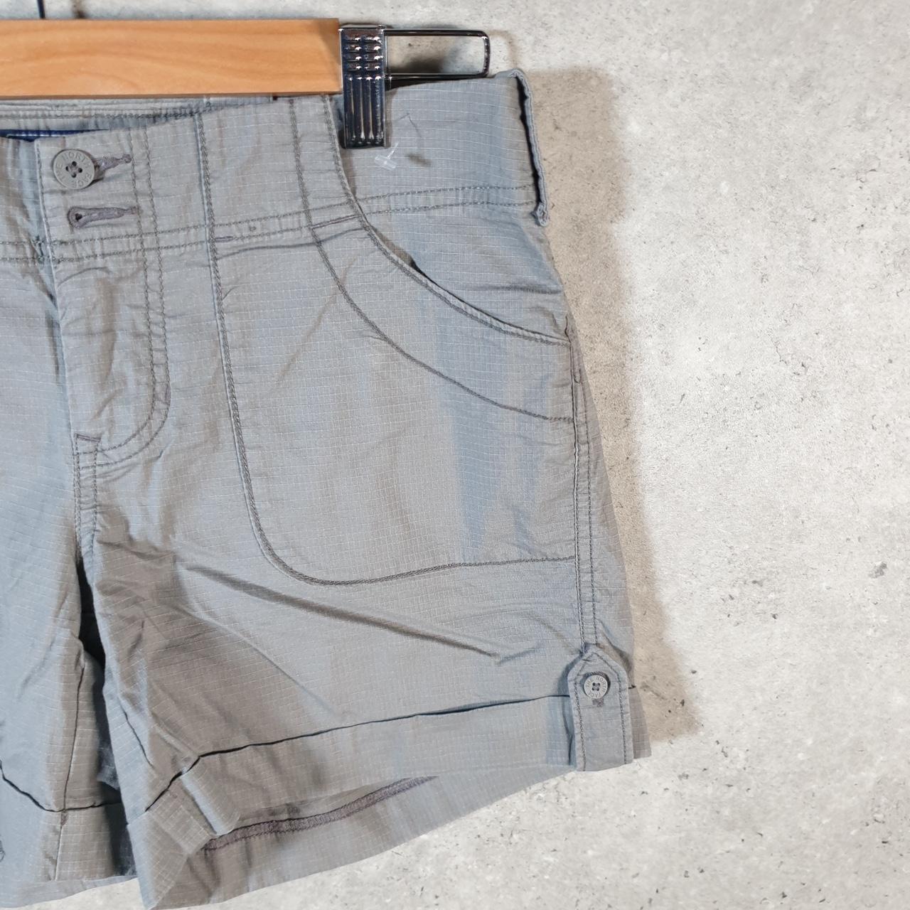 Vintage The North Face TNF Shorts Jorts Chino Cargo Womens UK6 Grey Baggy Cotton
