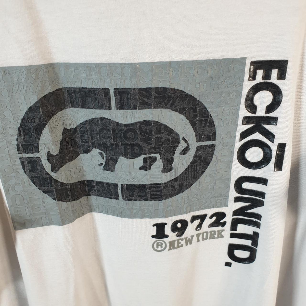 Vintage Ecko Unltd. Y2K T Shirt Men’s Large White Casual Sports Logo Athletic