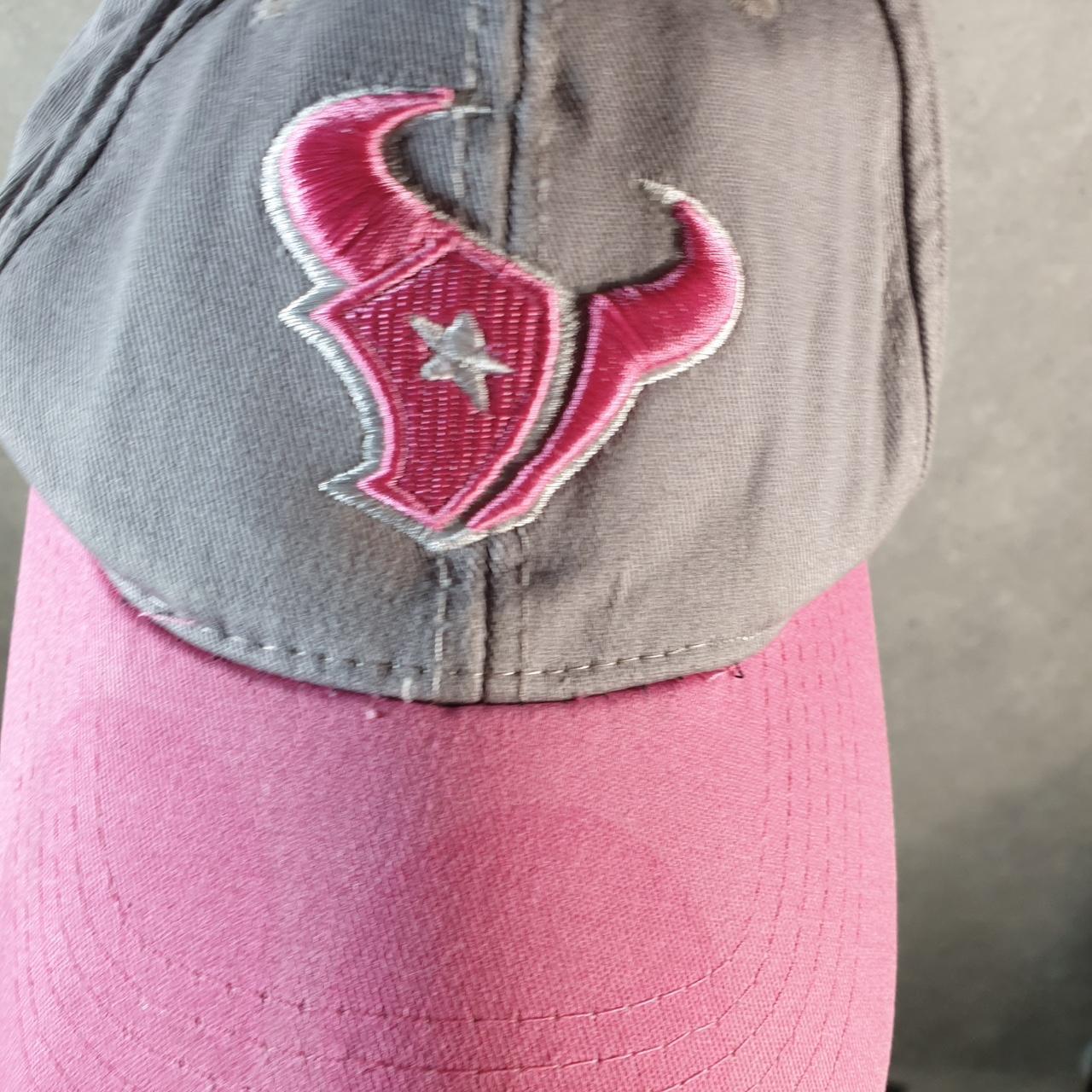 Vintage New Era NFL Houston Texans Cap Womens USA Spellout Athletic Adjustable C8563