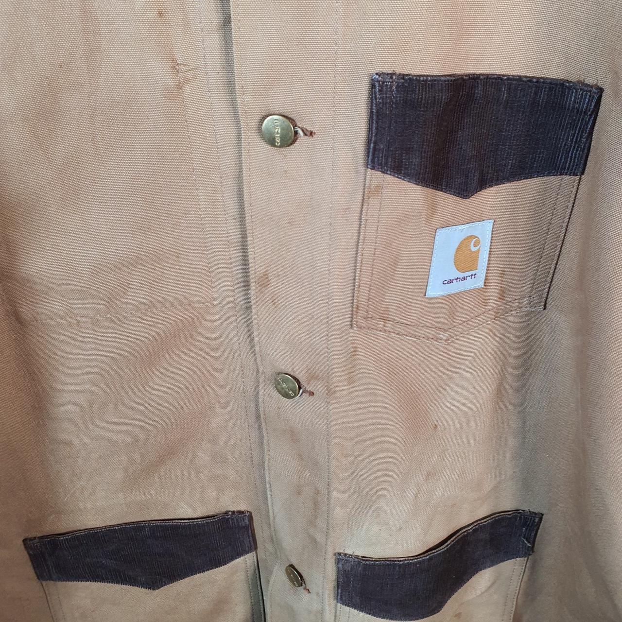 Vintage Carhartt Barn Chore Jacket Men’s Large Brown Workwear Canvas USA G2113