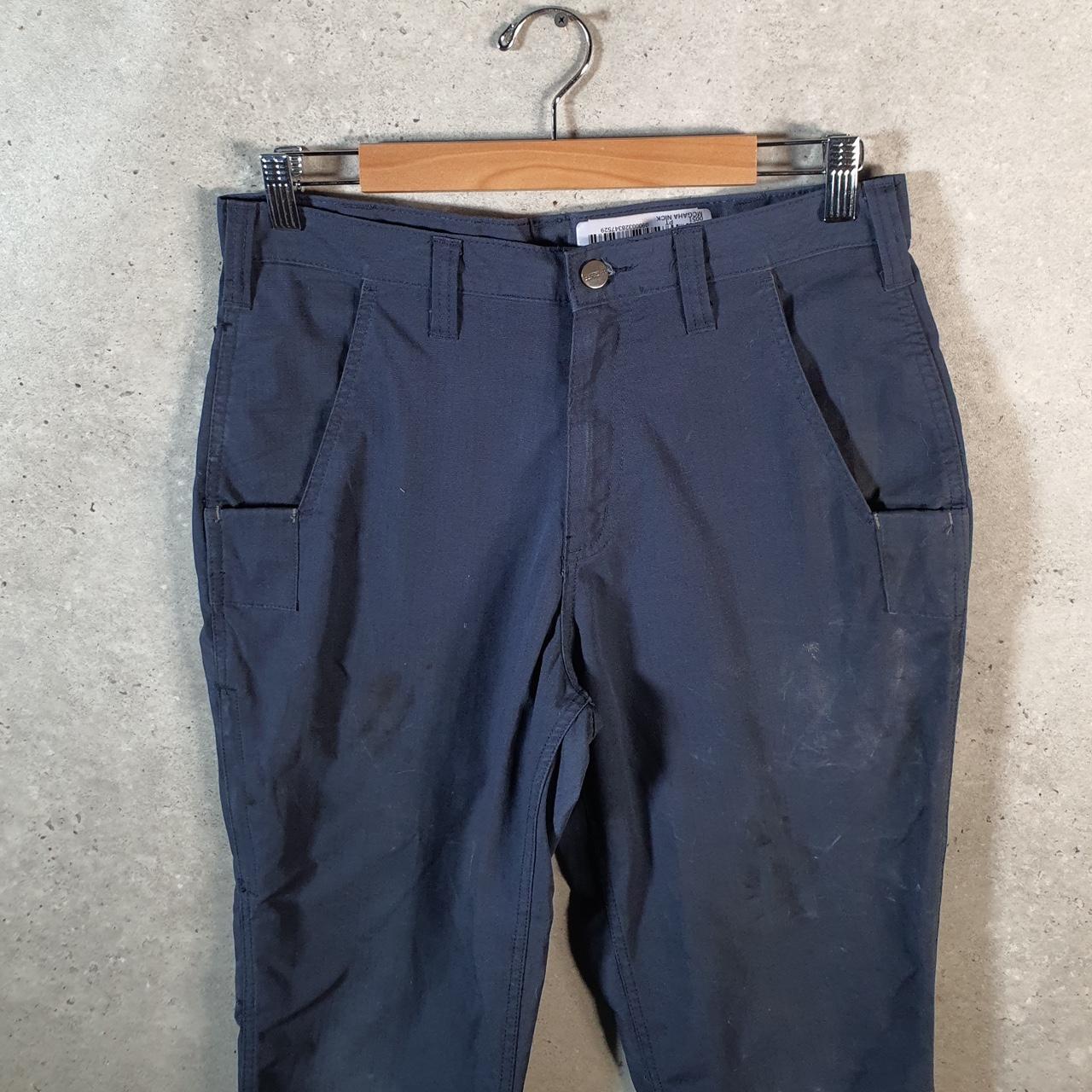 Vintage Carhartt Carpenter Trousers Mens W30 L30 Navy Blue Relaxed Fit Workwear USA