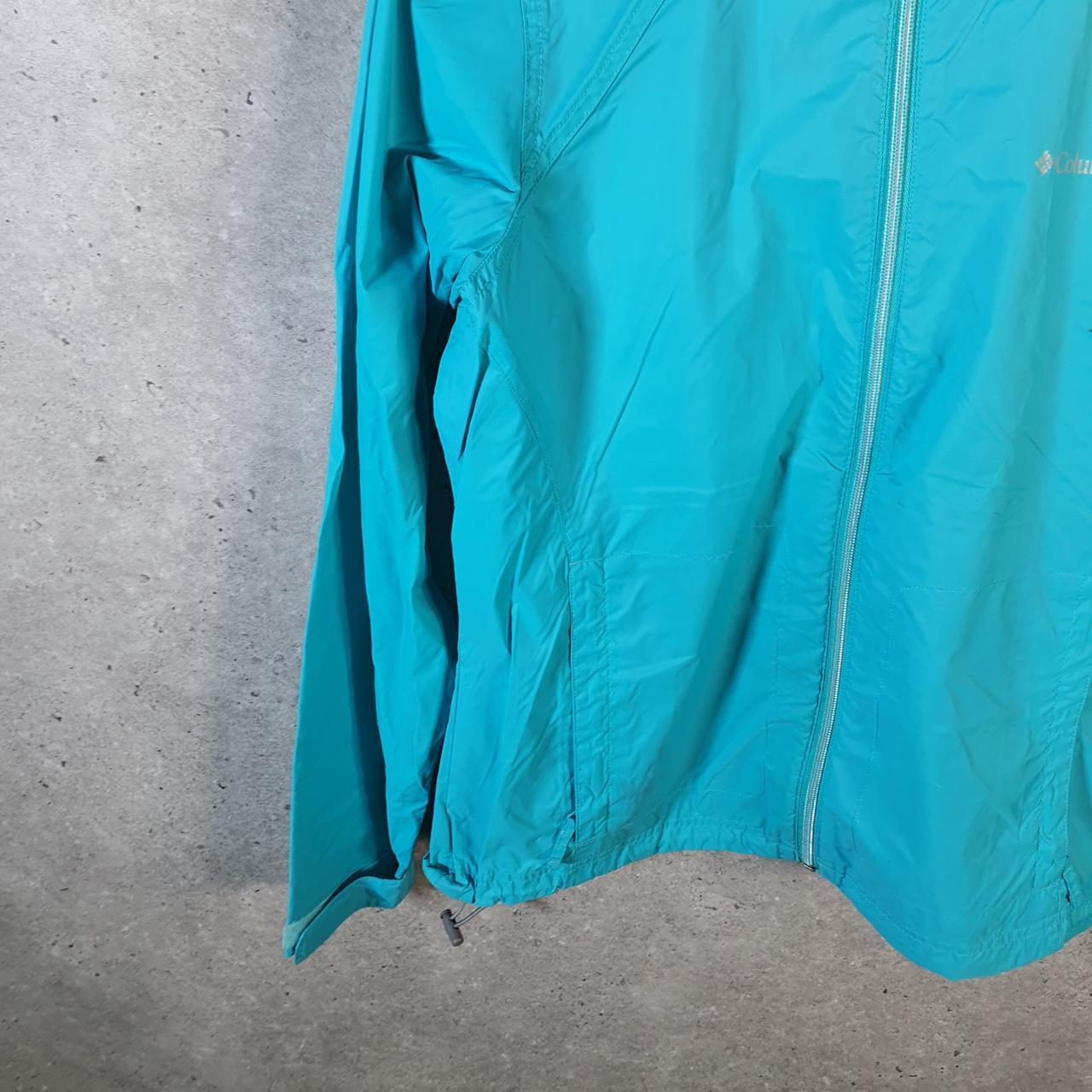 Vintage Columbia Windbreaker Track Jacket Womens Medium Blue USA Athletic