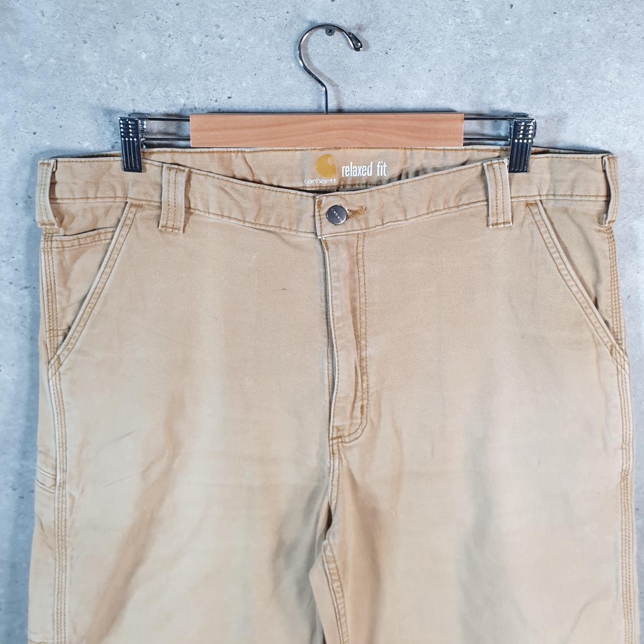 Vintage Carhartt Baggy Carpenter Shorts Jorts Cargo Men’s W38 Brown Relaxed Fit Workwear