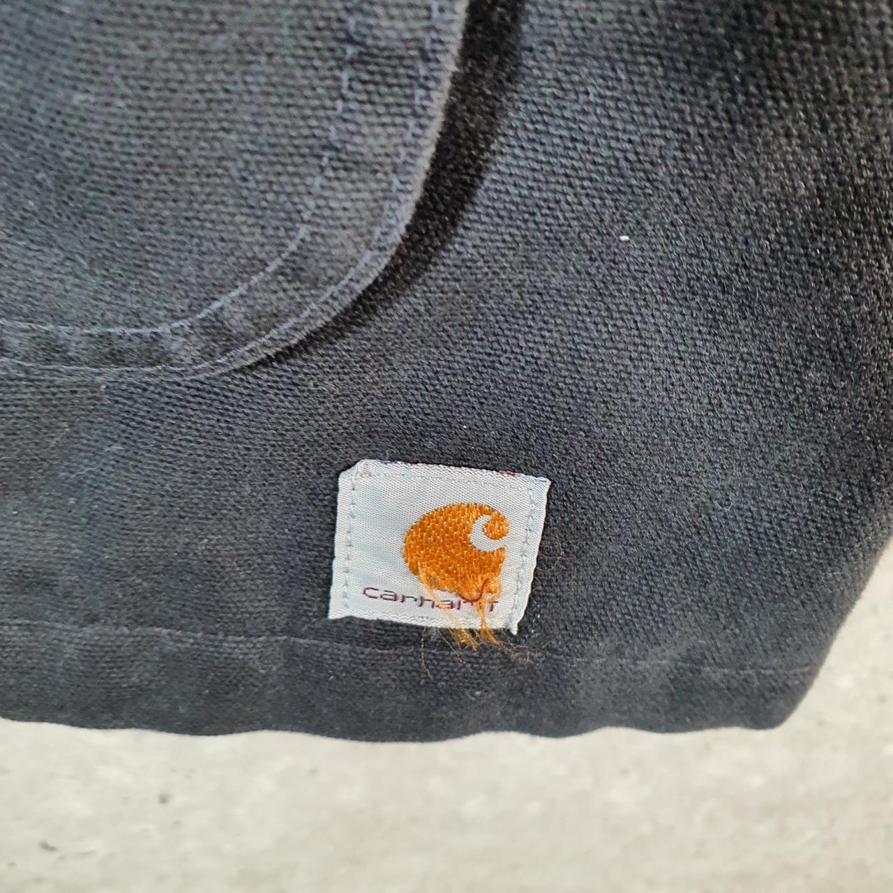 Vintage Carhartt Weathered Duck Wesley Jacket Womens Large Black Workwear Canvas USA G2101