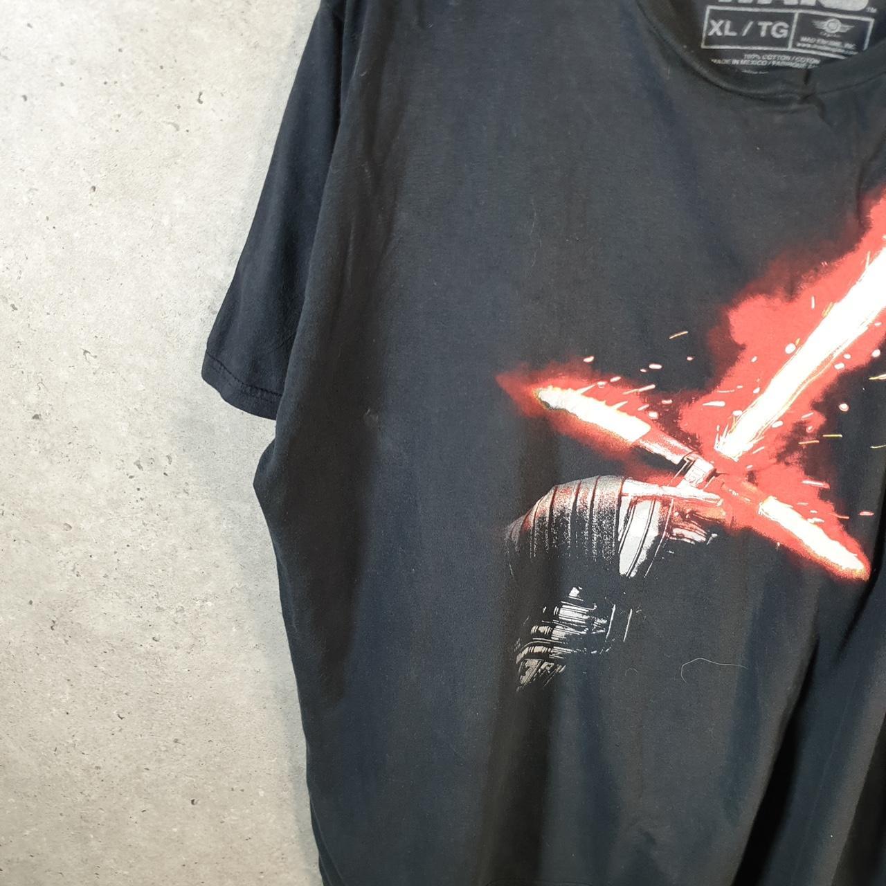 Vintage Star Wars Kylo Ren T Shirt Men’s XL Black Logo Graphic Spellout