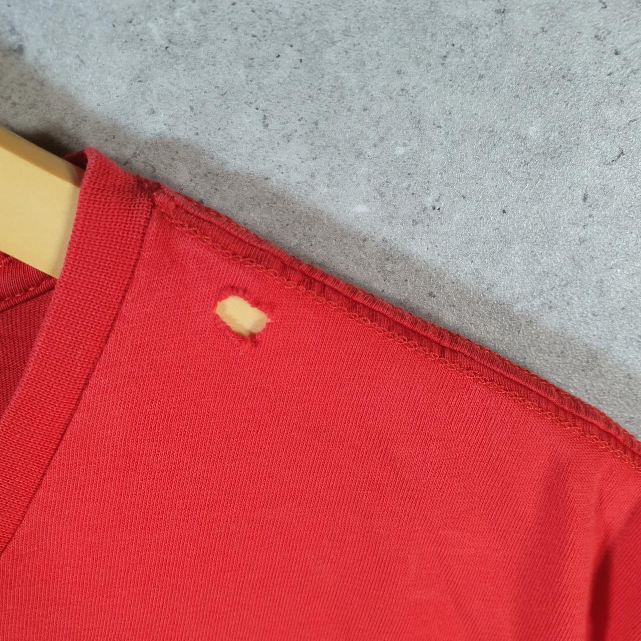 Vintage Adidas Russia FIFA World Cup 2018 T Shirt Mens XL Red Three Stripes Logo