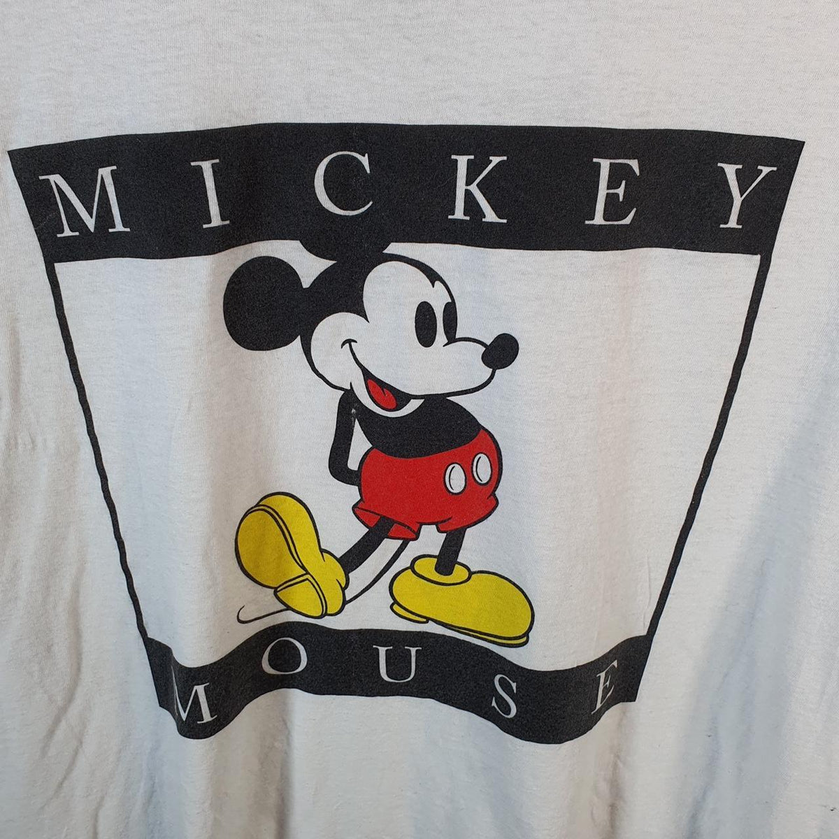 Vintage Disney Land Mickey Mouse T Shirt Shirt Men’s  XL White Graphic Cartoon C9859