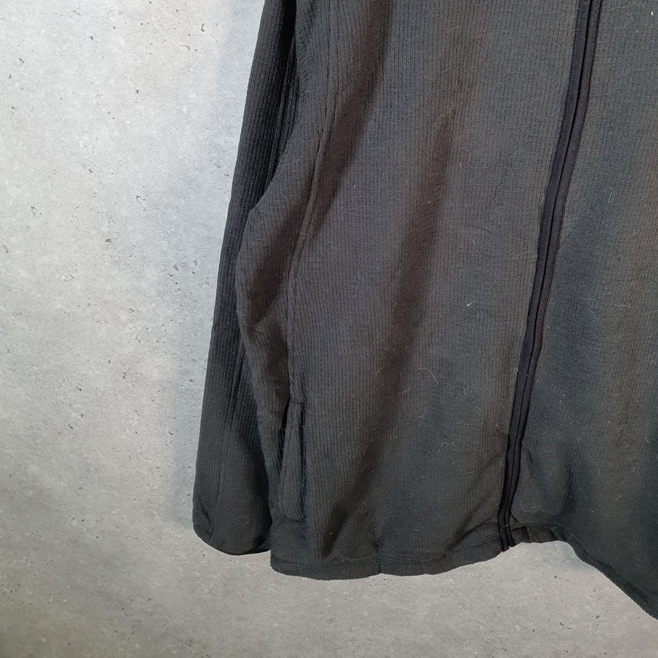 Vintage The North Face TNF Teddy Fleece Sweatshirt Mens Large Full Zip Black Logo Winter