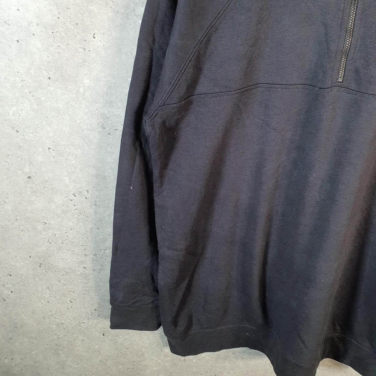 Vintage Champion 1/4 Zip Sweatshirt Men’s Large Black USA Y2K Pullover Embroidered Logo