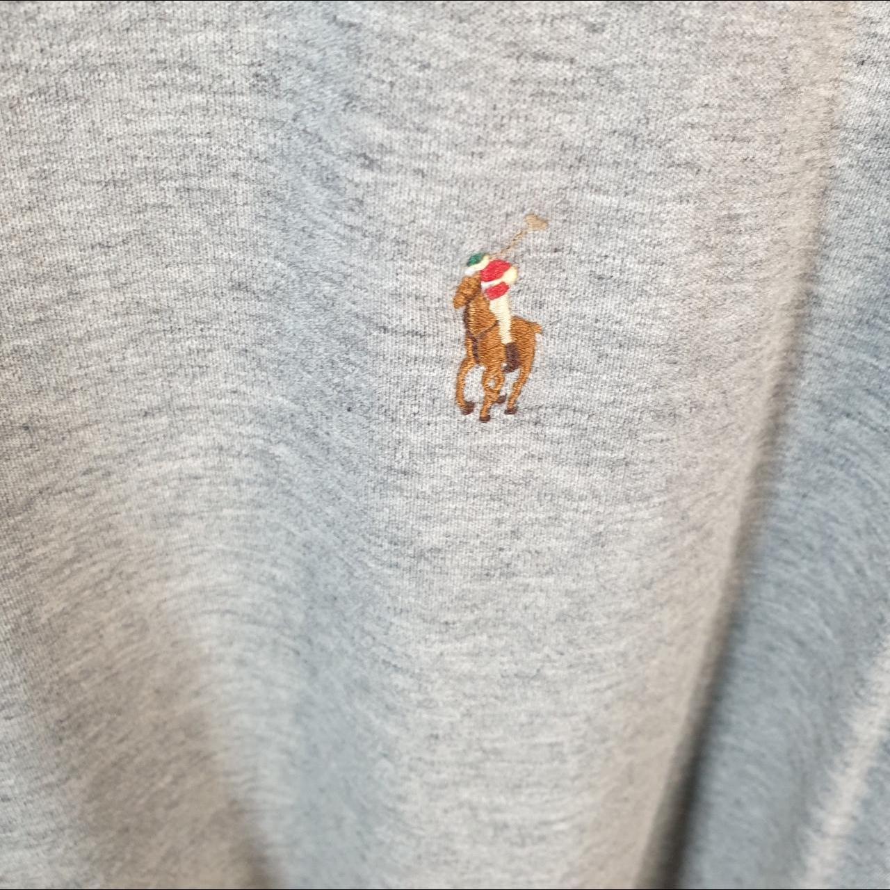 Vintage Ralph Lauren Polo Shirt Men’s 2XL Grey Classic Fit Fit Embroidered Pony C9896