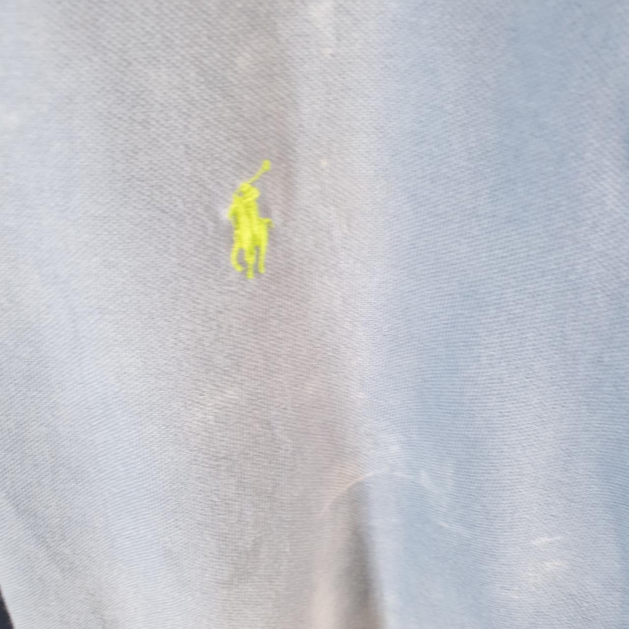 Vintage Ralph Lauren Polo Shirt Men’s XL Blue Custom Slim Fit Embroidered Pony