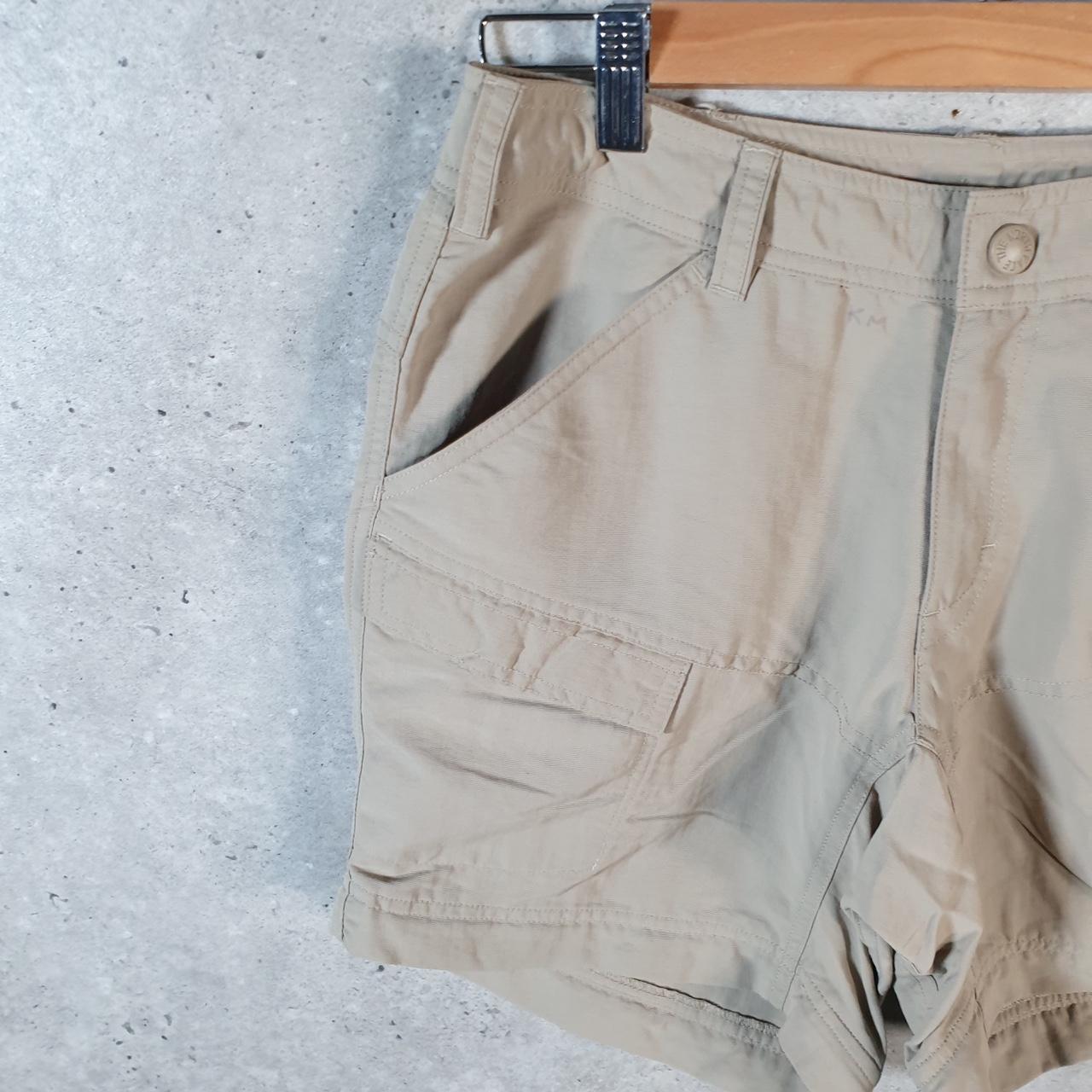 Vintage The North Face TNF Shorts Jorts Chino Cargo Womens UK8 Beige Baggy Cotton
