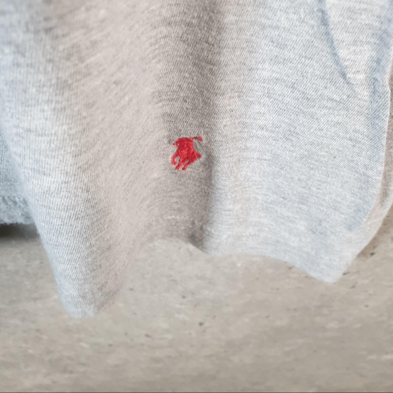 Vintage Ralph Lauren Polo T Shirt Men’s Large Grey Embroidered Classic Fit Pony C9062