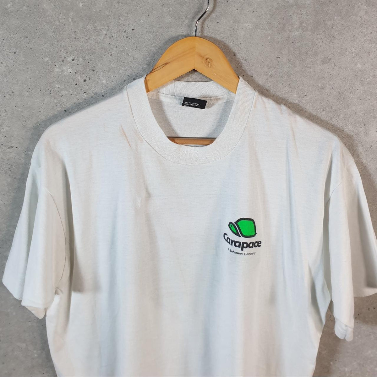 Vintage Screen Stars Carapace Hot PAC 90s USA Single Stitch T Shirt Men’s XL White C8150