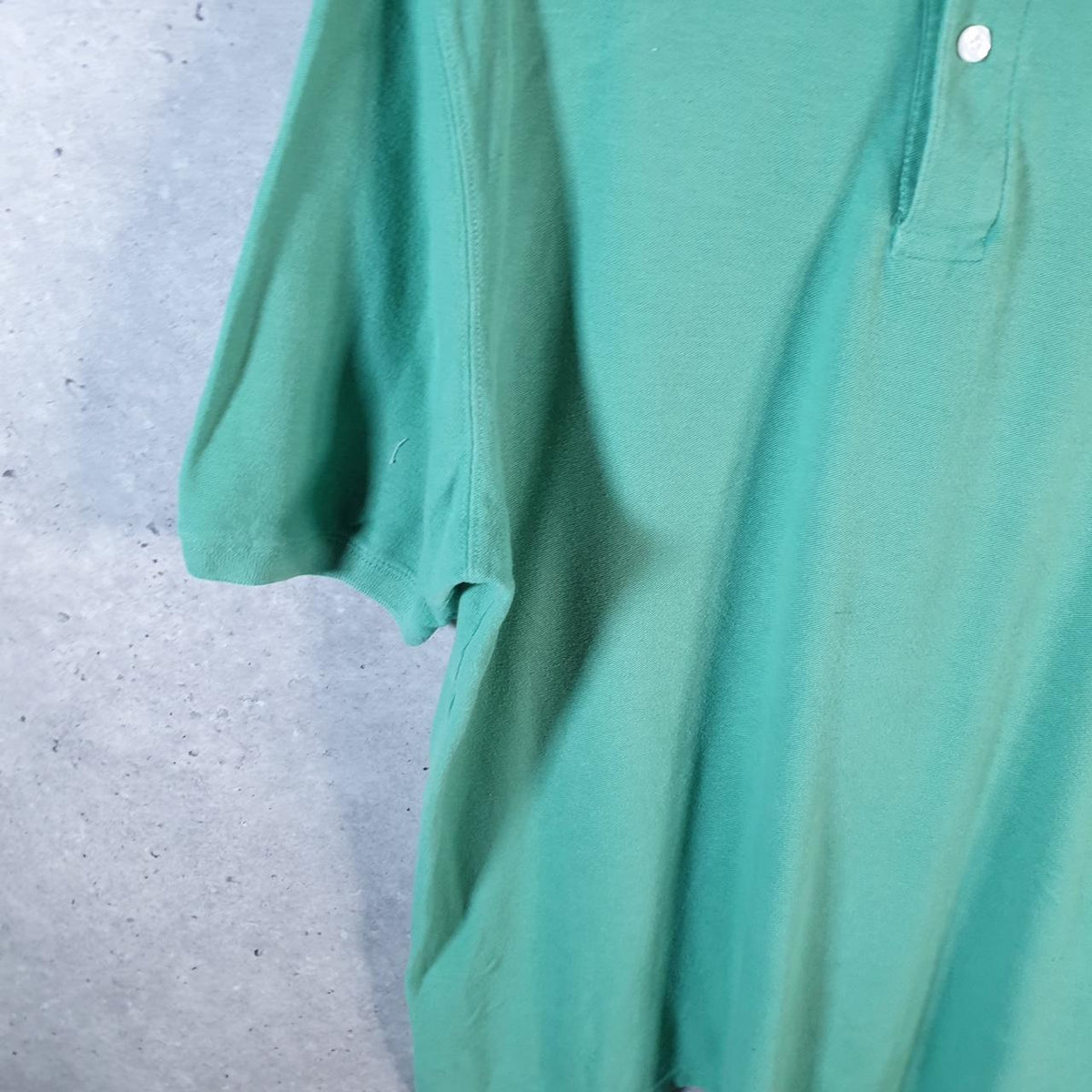 Vintage Sports Polo Shirt Men’s Large Green Regular Fit Logo