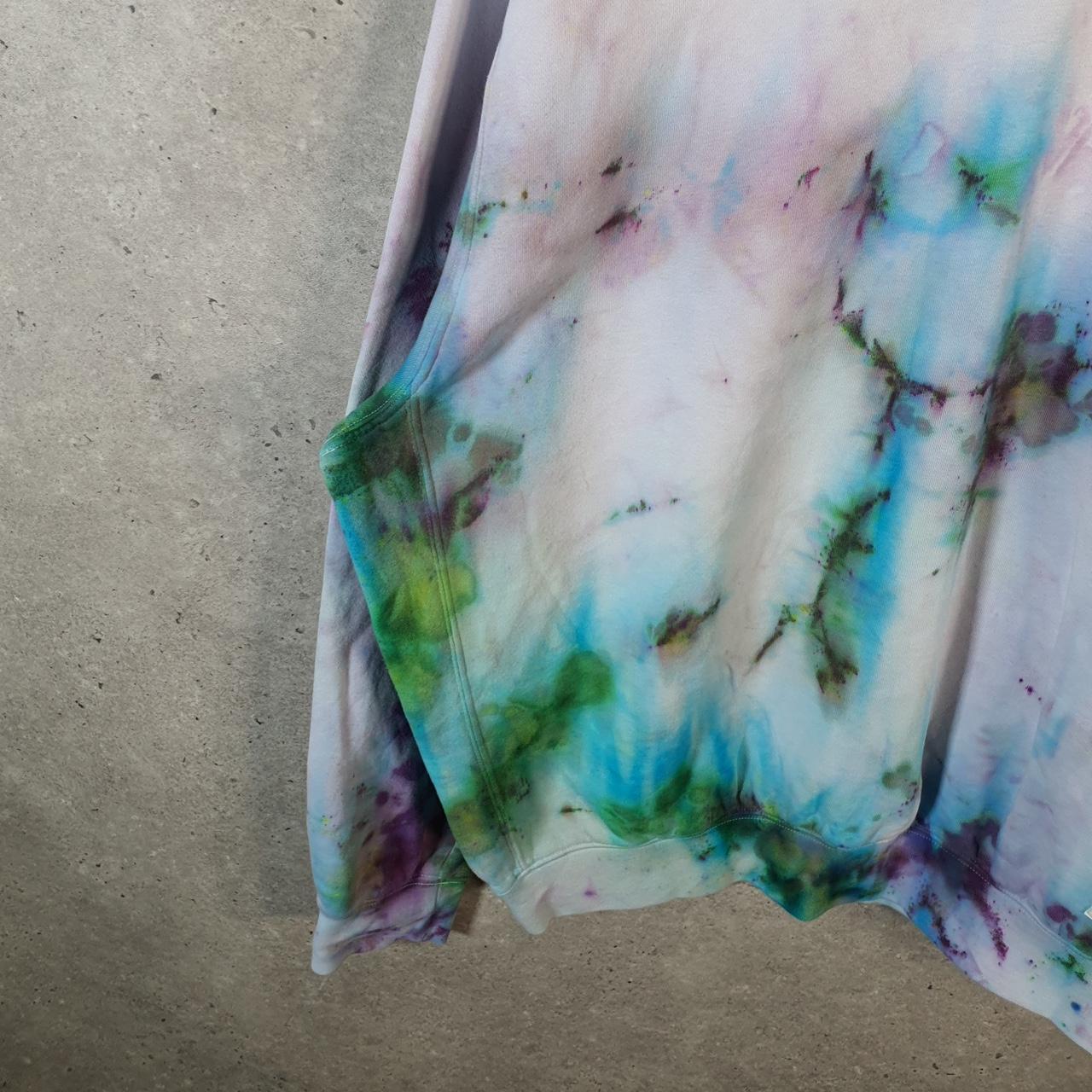Vintage Nike Club Tie Dye Sweatshirt Men’s Large Swoosh Y2K Pullover Logo