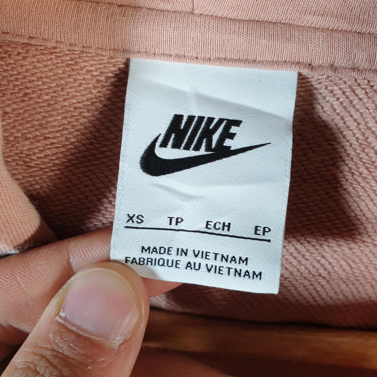 Vintage Nike Club Hoodie Womens XS Pink Swoosh Y2K Pullover Sweatshirt Logo