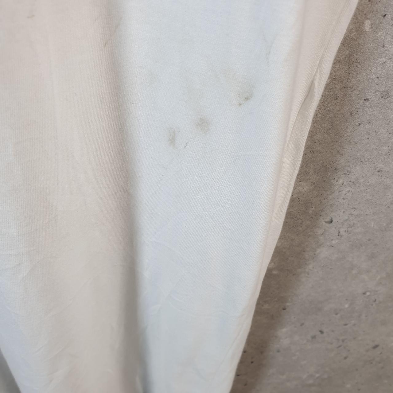 Vintage Adidas Spellout USA Retro T Shirt Womens Medium White Logo Athletic