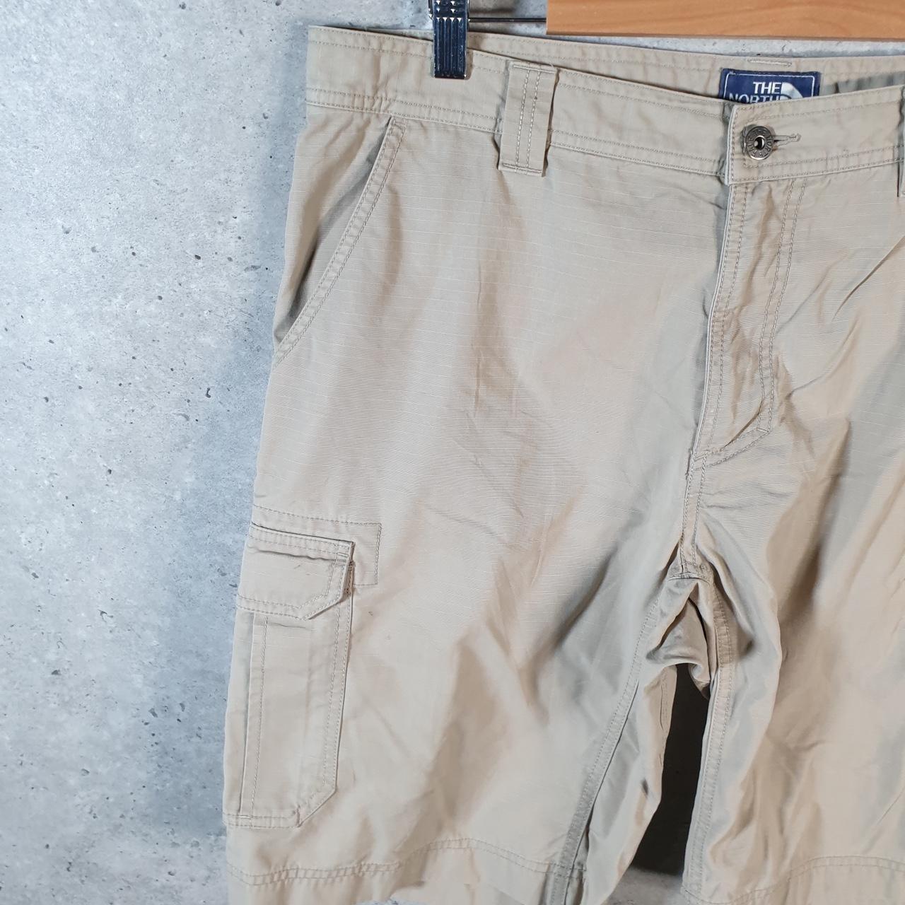 Vintage The North Face TNF Shorts Jorts Chino Cargo Men’s W36 Brown Baggy Cotton