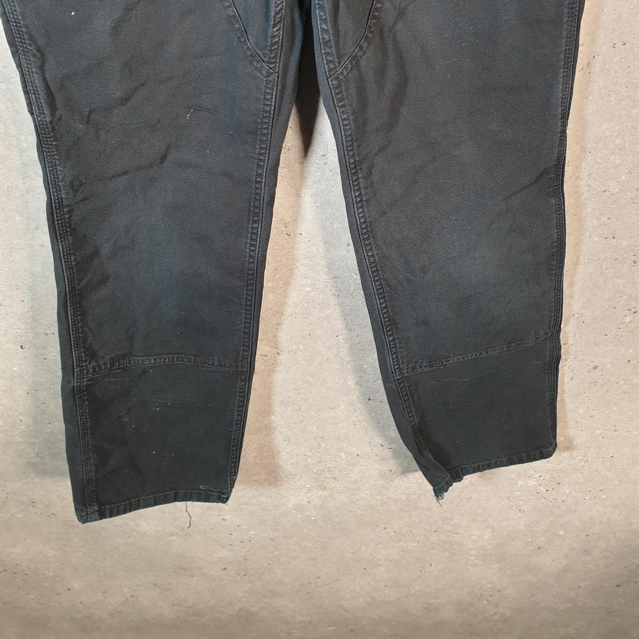 Vintage Carhartt Carpenter Double Knee Trousers Womens W32 L28 Black Loose Fit
