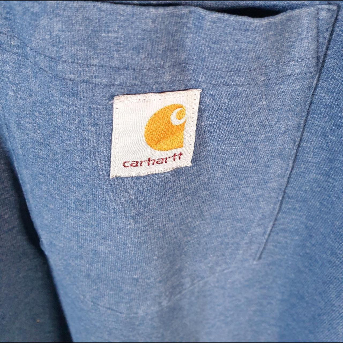 Vintage Carhartt Pocket T Shirt Men’s XL Tall Blue Workwear Chore Utility Original Fit C9323