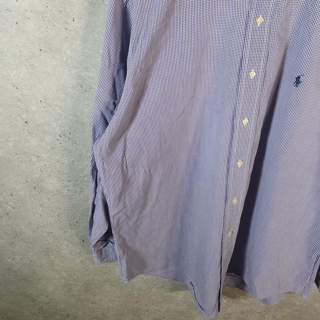 Vintage Ralph Lauren Button Down Shirt Men’s XL Checkered Yarmouth Fit Pony Cotton